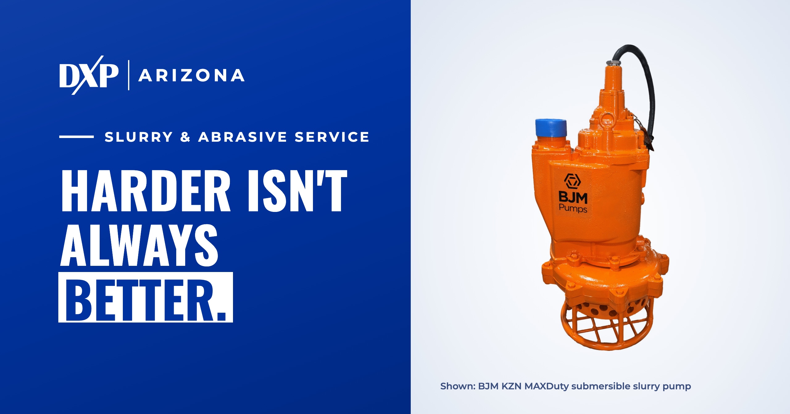 BJM KZN MAXDuty submersible slurry pump — Pump Material Selection for Abrasive Applications